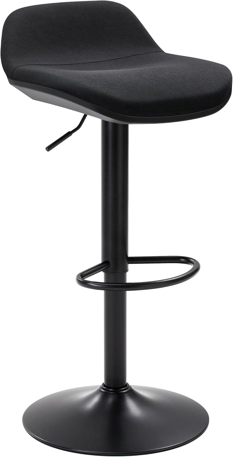 IWMH Standing Desk Stool, Height Adjustable Standing Desk Chair, Ergonomic Sit Stand Stool with Footrest, 360° Swivel Leaning Stools for Office Home (Black)