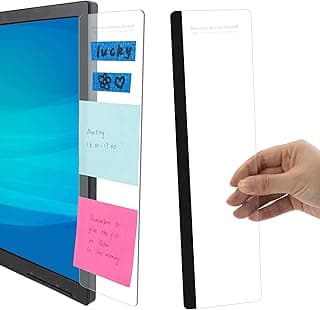 Computer Monitor Memo Board Computer Sticky Note Holder Office Desk Accessories 2pcs Computer Monitor Memo Board Office Supplies B0BRMX3SWH