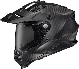 ScorpionEXO XT9000 Full Face Carbon Fiber Adventure Motorcycle Helmet with Pinlock Ready Shield Bluetooth Ready Speaker Pockets DOT ECE Solid (Matte Black - X-Large)