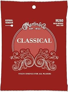 MARTIN Classical Guitar Strings (M260), 80/20 Bronze