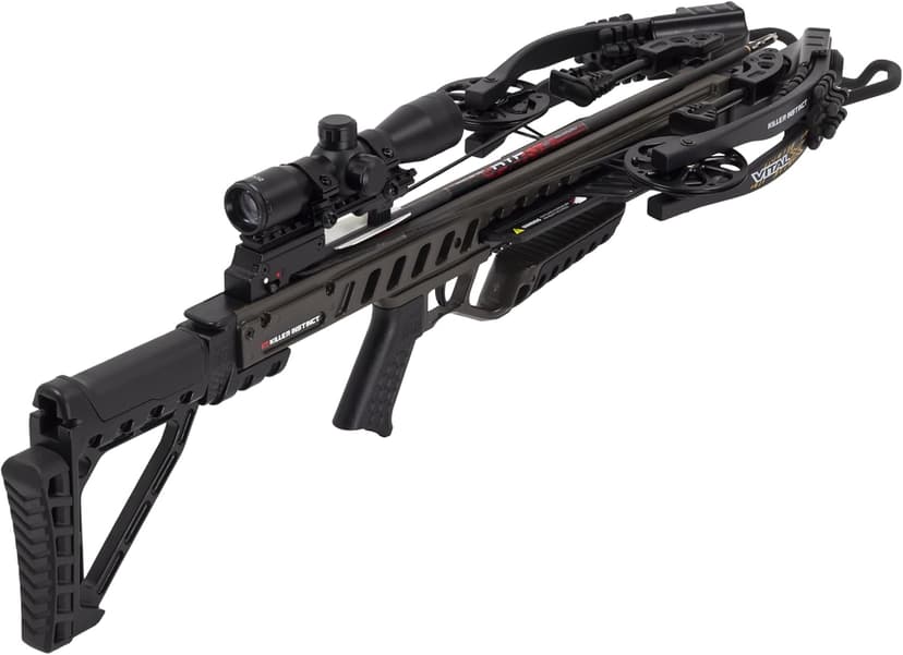 Killer Instinct Vital-X with Dead Silent Crank Crossbow Package. The Vital-X is a Top Crossbow for Hunting Deer or Your Favorite Game!
