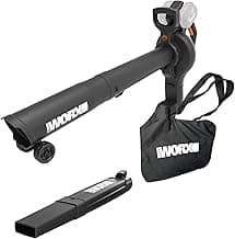 WORX WG583.9 40V Cordless Leaf Blower, 3 in 1 Blowers for Lawn Care with Vacuum & Mulcher, Electric Blower with Brushless Motor & 2 Speed Control, 2 Batteries & Charger Not Included