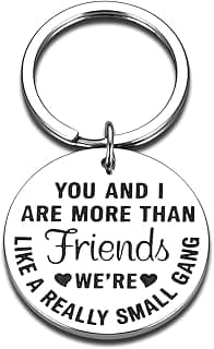 Funny Best Friends Christmas Gifts Ideas for Women Friendship Keychain Gift for BFF Best Friend Birthday Valentines Gifts for Women Men Coworker Teenage Girls Boys Sisters Brother Her Key Ring Sister