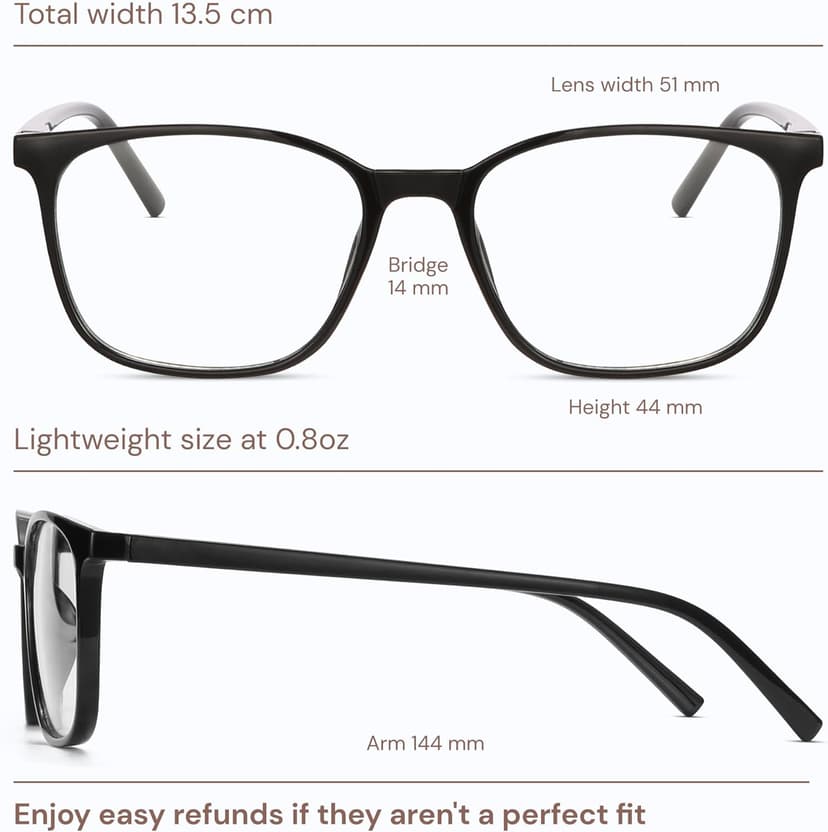 Gaoye Ultralight Blue Light Glasses for Women - Computer Protection Glasses for All Day Comfort - Anti UV Glare & Eyestrain