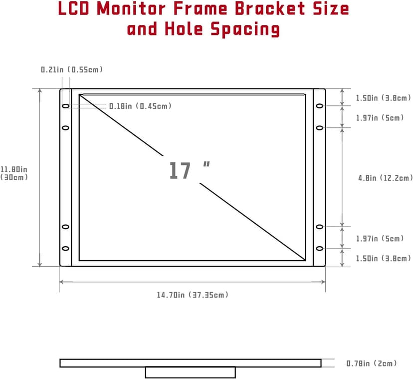 UNICO 17 inch Phoenix Monitor Replacement for Arcade Machine, 1280 * 1024 Pixels Arcade Screen for HDMI/VGA/CG/EGA Retro Game Cabinet