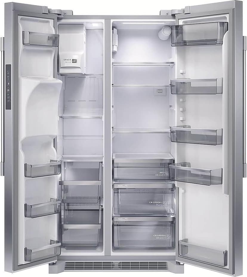 Frigidaire Professional 36 in. 22.3 cu. ft. Counter Depth Side-by-Side Refrigerator in Stainless Steel with CrispSeal Technology