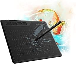 GAOMON S620 Drawing Tablet 6.5 x 4 Inch Graphics Tablet with 8192 Passive Pen 4 Customizable ExpressKeys for Digital Art, Painting, OSU Playing, Compatible with Windows PC, Mac