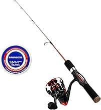 Ice Fishing Rod and Reel Combo, 27" Medium Light Spinning Ice Fishing Pole