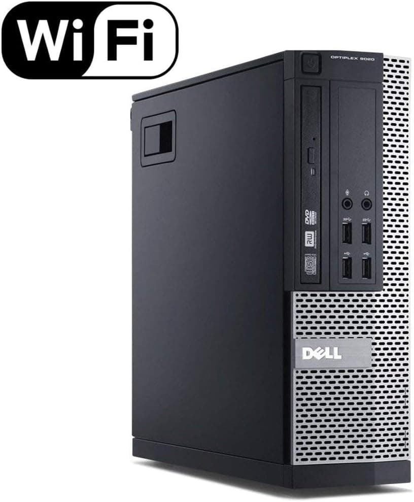 Dell Optiplex 9020 SFF Computer Desktop PC, Intel Core i5 Processor, 16GB Ram, 2TB Hard Drive, WiFi, Bluetooth 4.0, DVD-RW, Dual 24 Inch LCD Monitors Windows 11 Pro (Renewed)