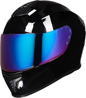 Full Face Motorcycle Helmets for Adults Men and Women DOT Street Bike Racing Helmet with Tinted Visor Model MD-813