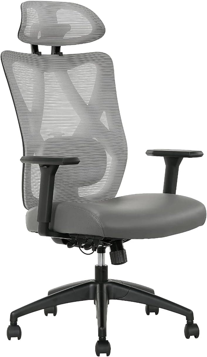 SitTrue Ridgefield Ergonomic Mesh/Vegan Leather High-Back Task