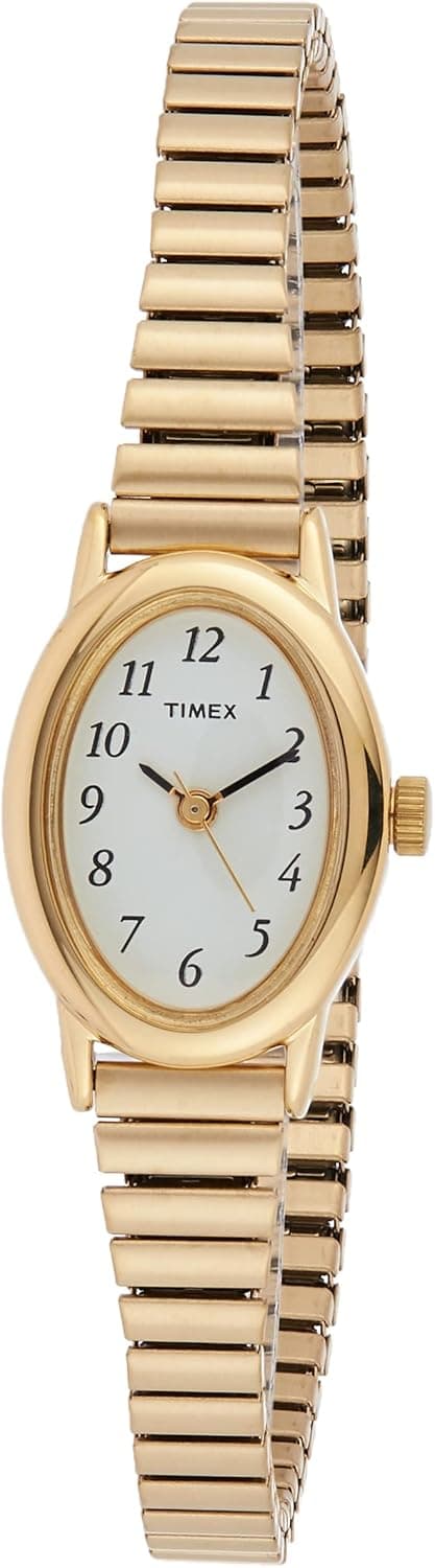 Timex Women's Cavatina Watch - TPearl Dial Gold-Tone Case