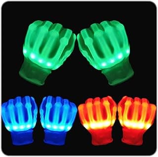 LED Gloves Toys for Boys Age 8-10 Light Up Gloves for Kids, Easter Gift Cool Fun Toys for 8-13 Year Old Boys Girls, Toys for Ages 8-13 LED Gloves Toys for Coolest 12 Year Old Boy Gifts