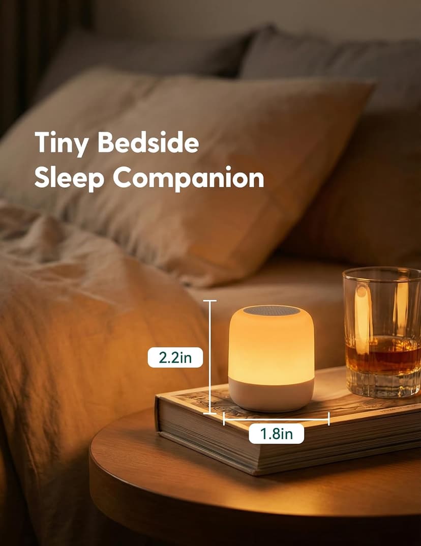 20 Non-Looping Sounds, USB-C Rechargeable, Auto-Off Timer, Last-Setting Memory, Compact Pocket Design Babelio Pocket Glow White Noise Machine for Travel, 9-Color Light B0FX4P8BT3