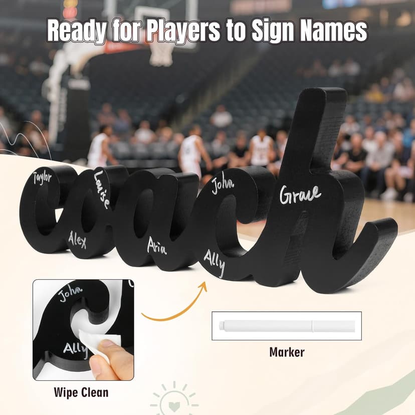 Basketball Coach Gifts - 5PCS Cheer Coach Thank You Appreciation Gifts for Men Women Basketball Coaches Retirement Birthday Gifts