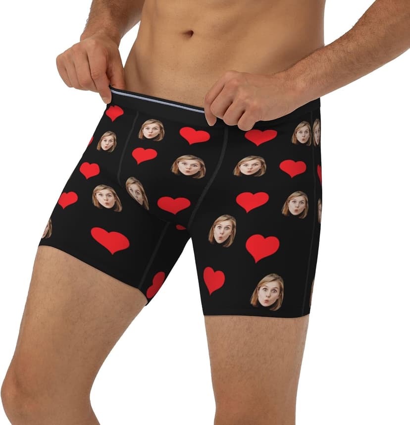 Personalized Boxers for Christmas Birthday Gifts Custom Boxers for Woman Men Husband Boyfriend B0DS4D9C7K