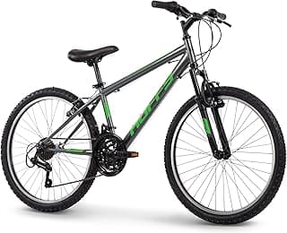 Huffy Stone Mountain Bike for Men and Women, 20”/24”/26”, 6-Speed (20”) or 21-Speed, Front or Dual Suspension (Varies), Multiple Colors, Adjustable Saddle, Shimano Equipped, All-Terrain Tires