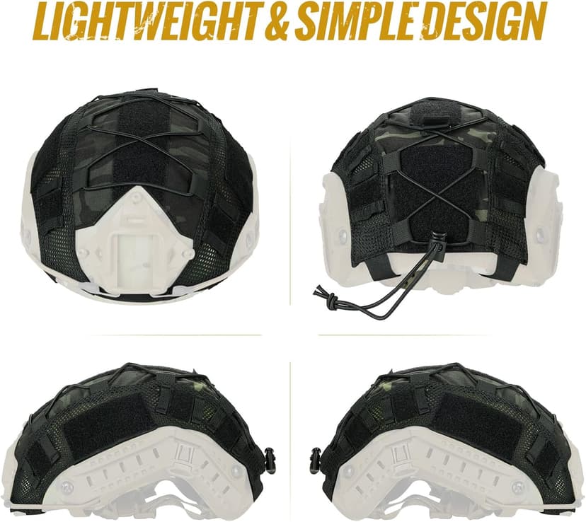 OneTigris Helmet Cover, Tactical Fast Cloth for Ops-Core Fast PJ Helmet in Size M/L, OneTigris PJ Airsoft Cover in Size M/L