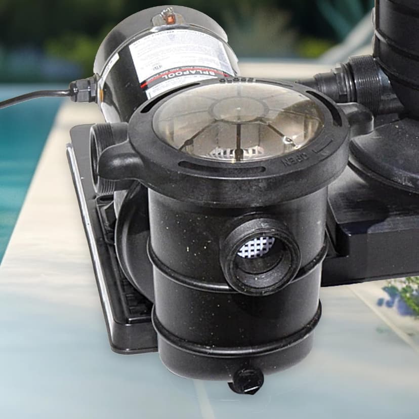 SWIMLINE HYDROTOOLS Above-Ground Pool Motor Pump, 2-Speed, Hydro-Flo 1 HP w/ 5280 GPH, Horizontal