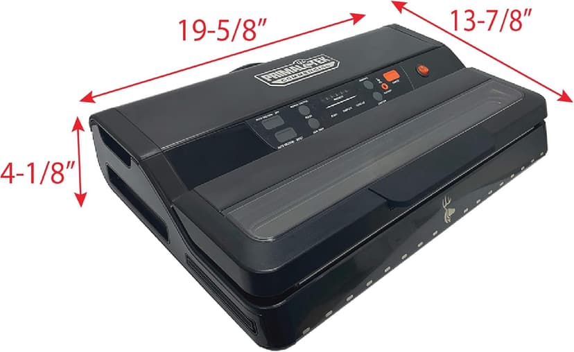 15” Commercial Grade Vacuum Sealer – User Friendly for Food Preservation & Sous Vide, 28” Vacuum Pressure – Features Auto Cooling System, Smart Heat Technology, Built-In Vacuum Bag Storage