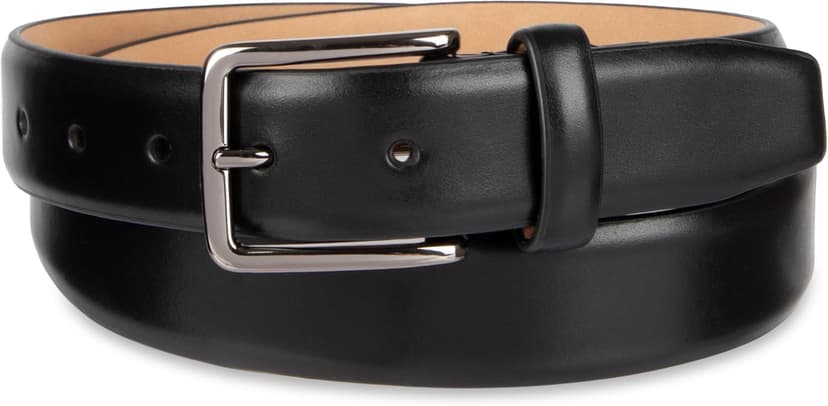 Haggar mens Leather Dress Belt for Suits and Pants - Classic, Formal, Business, Work