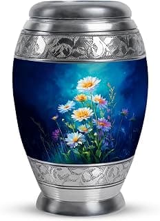 Daisy Urn for Ashes for Women Small Urns for Human Ashes Keepsake - Human Design Burial Urns - Keepsake Funeral Ash Holder & Memorial Gift - Peaceful Cremation Urn 3 Inches B0FSXYNRDS