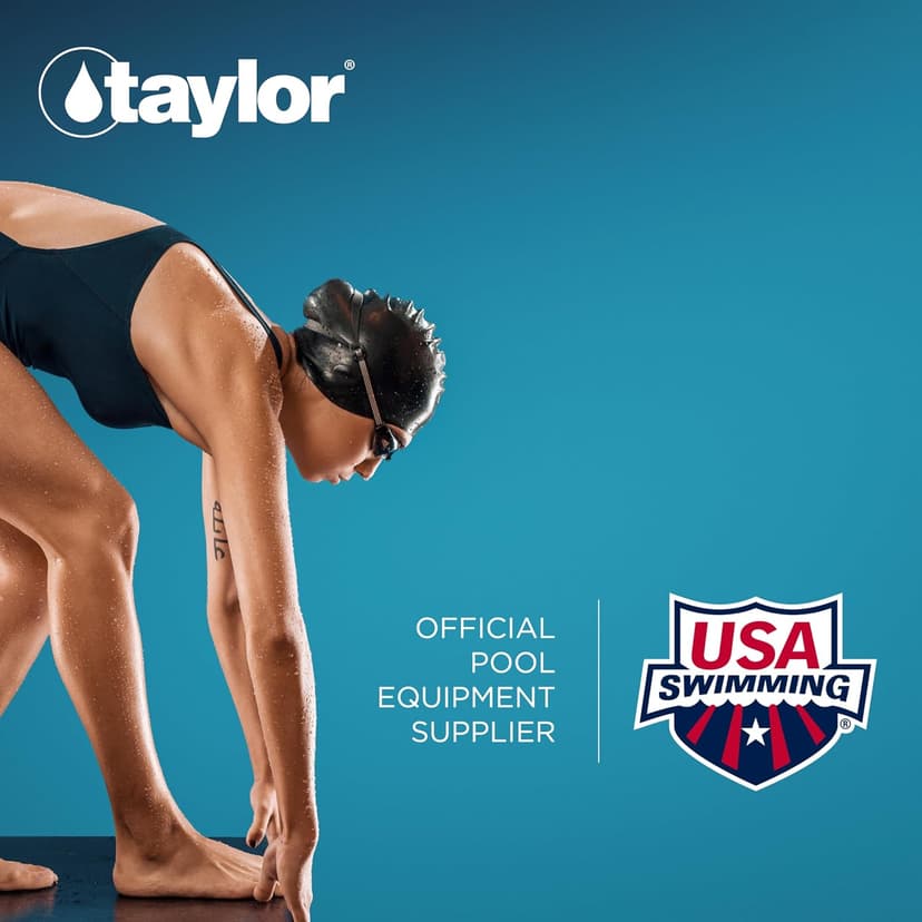 Taylor K2005 High Range Swimming Pool Total and Free Chlorine Bromine Alkalinity Calcium Hardness Base and Acid Demand pH DP Test Kit