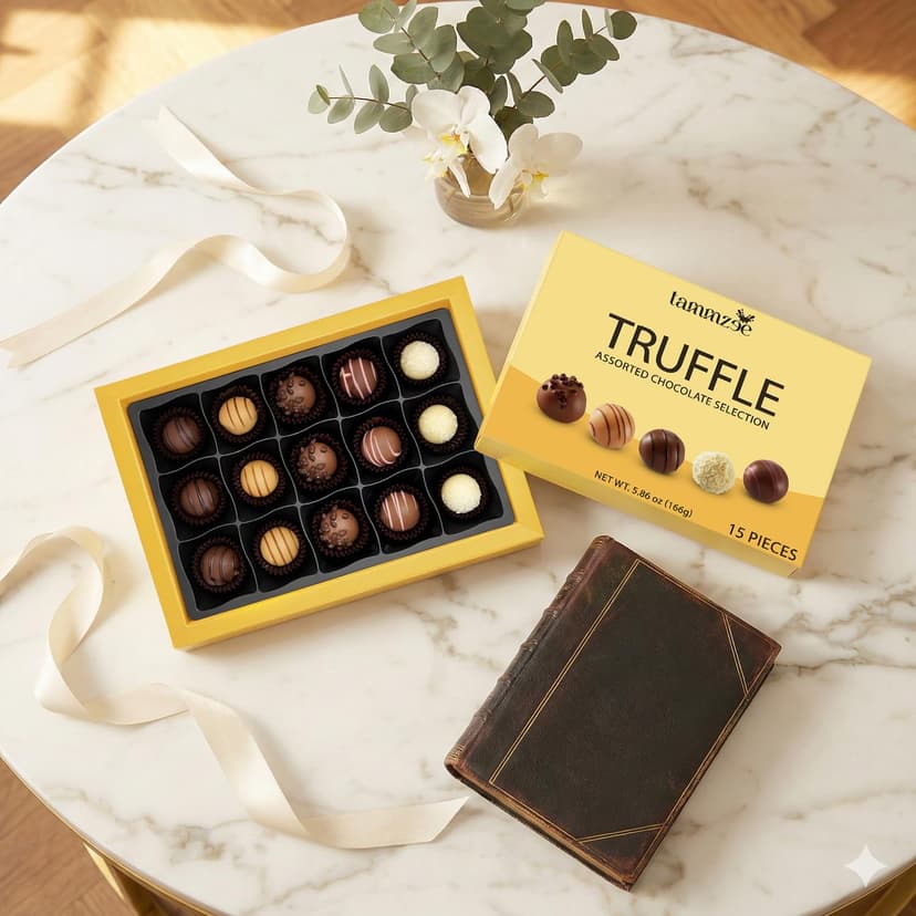 Holiday Assorted Chocolate Truffle Gift Box - 15 Count. Ideal Assorted Chocolate Gift Box for Easter, Anniversary, Birthday and Special Occasions, Perfect for Sharing with Loved Ones B0GJ6QLWJN