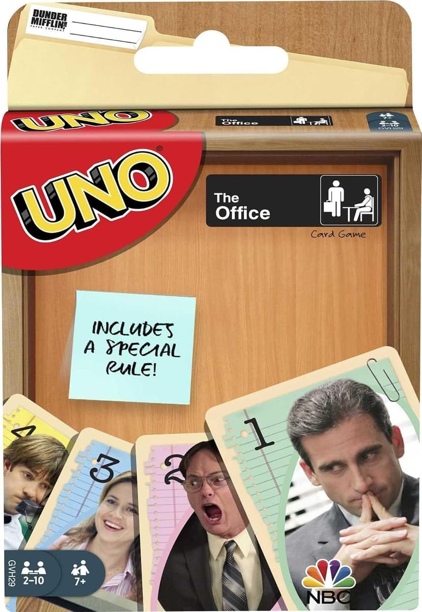 TV Show Themed Deck with Special Kevin's Famous Chili Rule for Kids, Teens and Family Night. Mattel Games UNO The Office Card Game, Ages 7+, 2-10 Players B084L2ZG4D