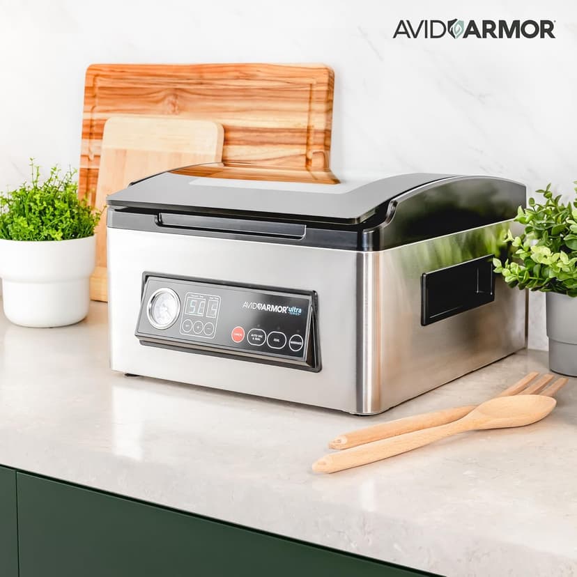 Avid Armor Ultra Series USV32: Premium Chamber Vacuum Sealer Machine High-Performance Vacuum Chamber Sealer for Professional and Home Use, Ideal Commercial Vacuum Sealer Machine for Food Preservation