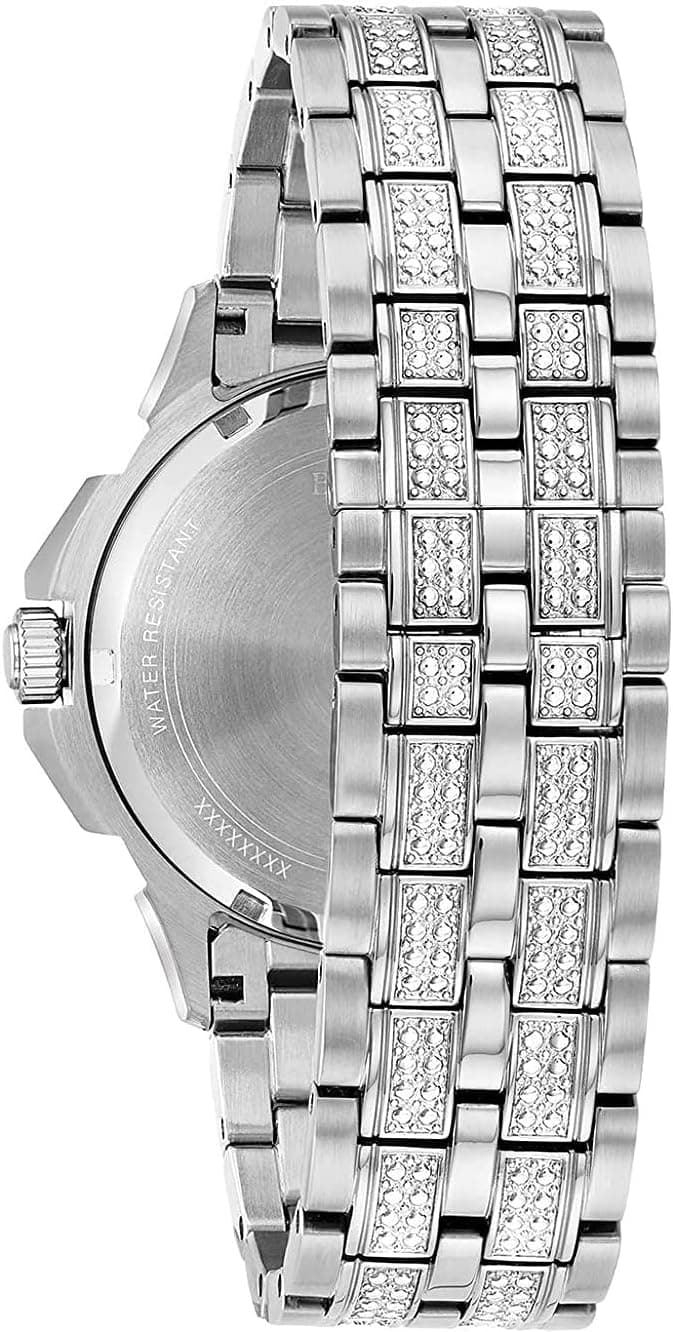 Bulova Men's Crystal Octava Chronograph Quartz Watch, Pave Crystal Dial
