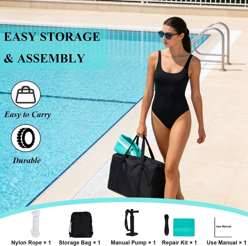 Inflatable Pool Float Chair for Lake Floating Pool Chairs Heavy Duty Floating Chair Lake Floats for Adults Pool Chair Floats Pool River