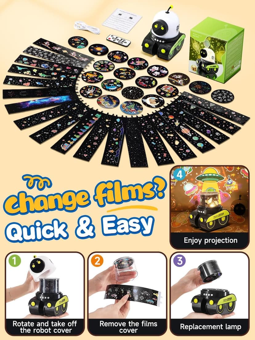 Montessori Car Toys for 1-3 Year Old Boys, Learning Toddler Birthday Gifts,15 White Noise Sounds,Remote Timer Rechargeable Montessori Toys for Boys 1-3 Year Old Gifts,19 Films Train Projector Light B0H1QJXVGG