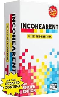 WHAT DO YOU MEME? Incohearent, The Guess The Gibberish Party Game by Relatable, A Funny Card Game for Adults, Great for Game Night Games, Includes 400 Cards, Instructions, and 1 Sand Timer