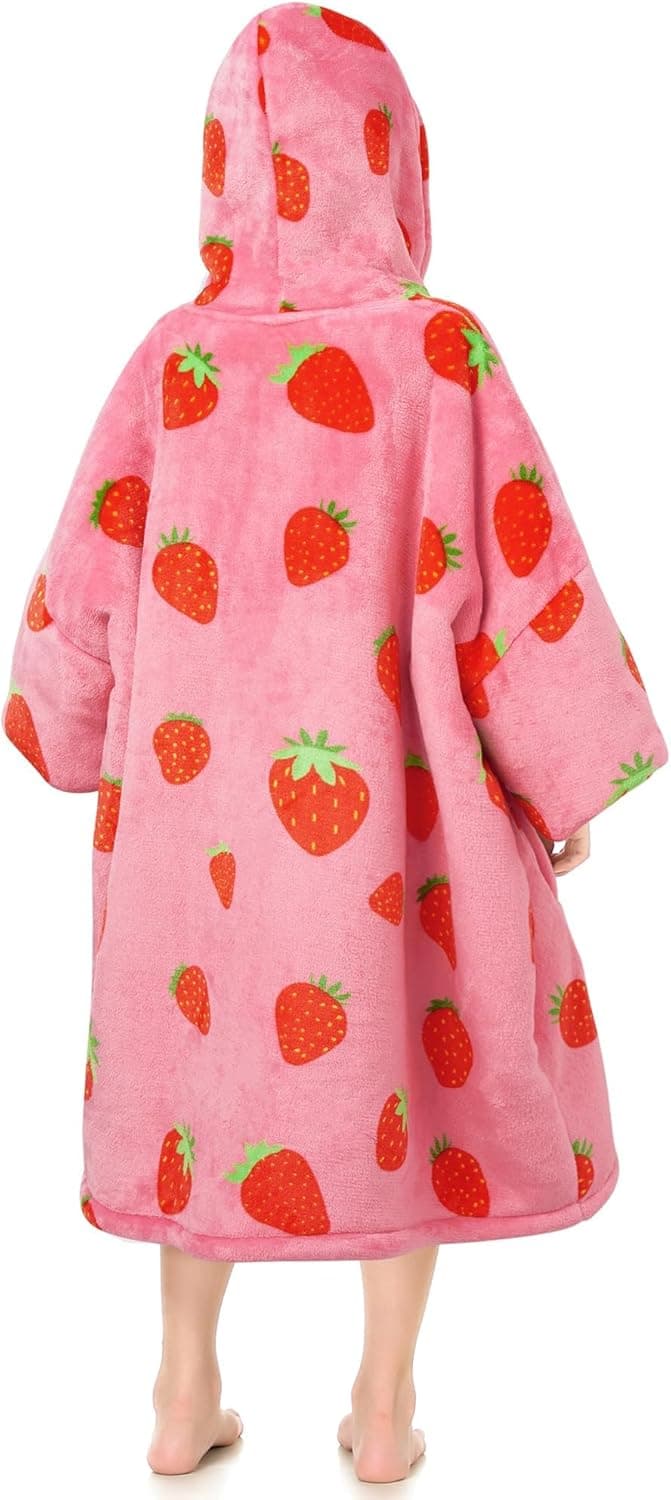 Narecte Kids Hoodie Blanket Birthday Gifts for Girls Year Old Girl Toddler Wearable Blanket Hoodie Kids Oversized Ideas Teen