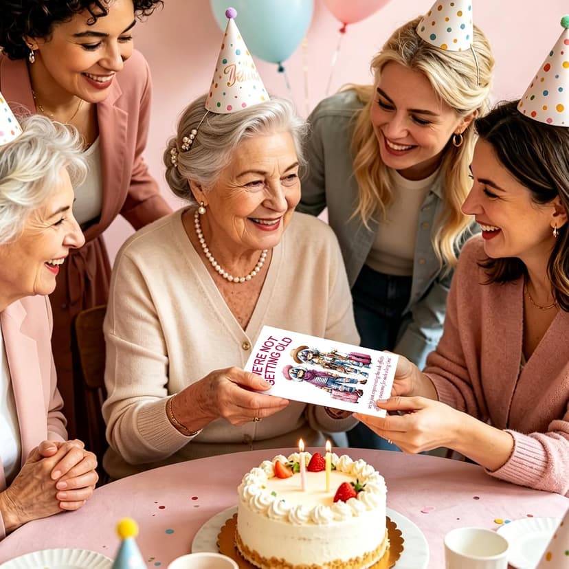 Aging Humor Birthday Decorations for BFF Sister Coworker, Printed Message Inside with Envelope, Idea for Party Celebrations FANCYLUCKY Funny Birthday Card Gifts for Women Her Best Friend B0GTLPLH6Y