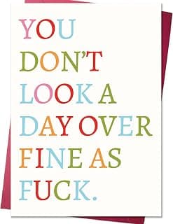 Playful Couple Birthday Gift Idea for Him Her Women Men,Thick Paper With Red Envelope,Blank Inside for Personal Message Funny Birthday Card Gift for Wife Husband Boyfriend Girlfriend B0GYDZPH7K