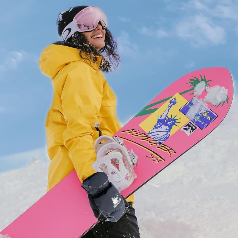 SKYDEER Warm Ski Mittens with Soft Premium Deerskin Leather and 150G 3M Thinsulate Insulation (SD8753M, Unisex)