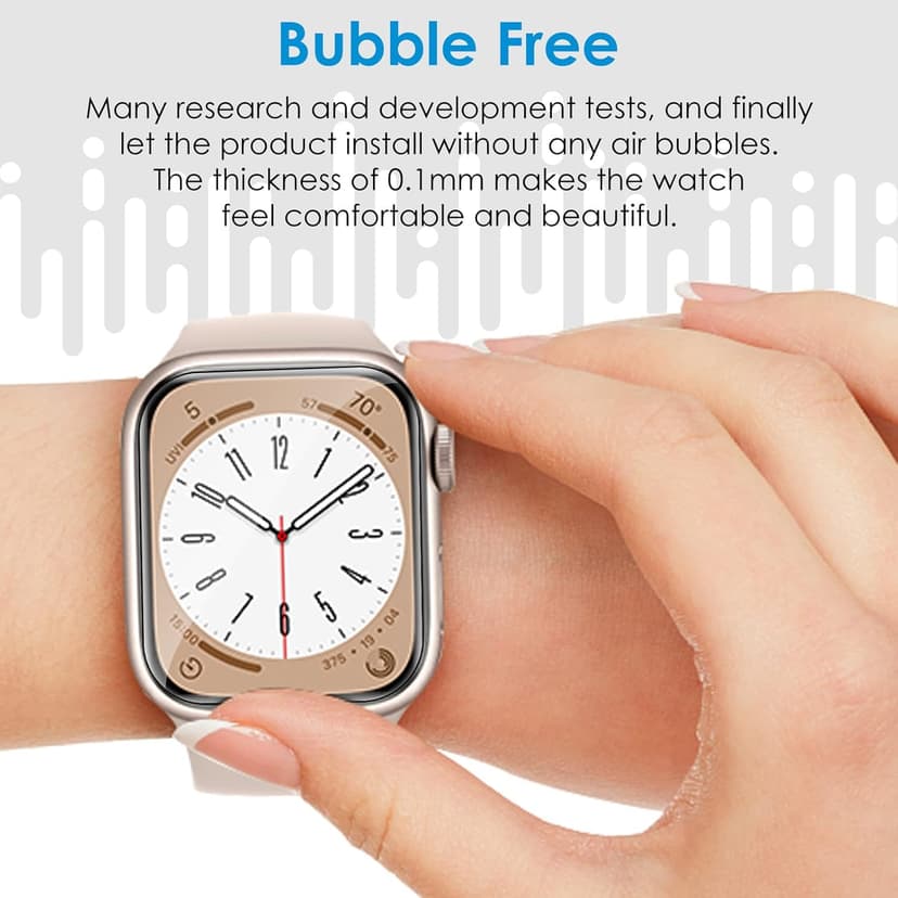 UniqueMe 6 Pack for Apple Watch Screen Protector 40mm, Apple Watch SE 3/SE 2/SE Series 6/5/4 Screen Protector [Upgrade Flexible Film] Anti-Scratch [Non-Bubbles] Soft HD TPU Clear Film for iWatch 40mm