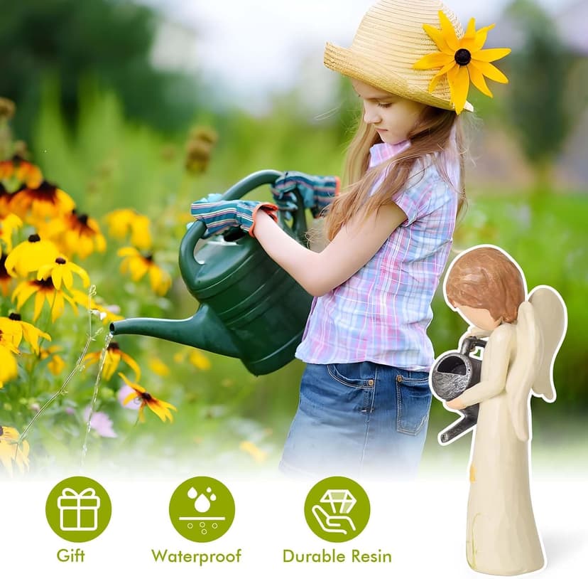 Garden Gifts for Mom, Sisters, Friends, New Home Gift Ideas, Unique Sculpted Hand-Painted Figurine Gardening Gifts for Women, Garden Gift for Gardeners Woman B0DCN2H3B2