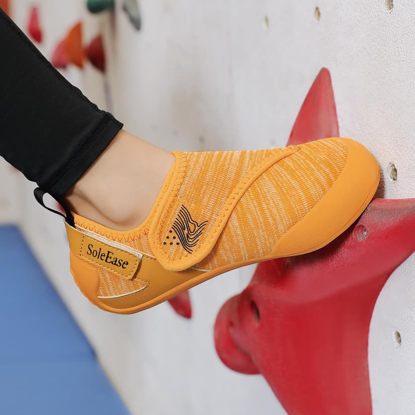 SoleEase Climbing Shoes for Men & Women Slip-Resistant Lightweight Bouldering Shoes with Breathable Upper