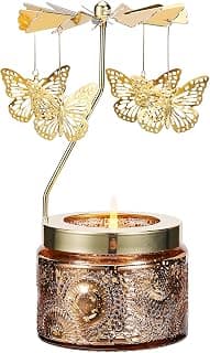 Birthday Gifts for Women Friendship, Unique Candle Gift for Christmas Anniversary Mothers Day Butterfly Rotating Scented Candle, Gifts for Women Mom Daughter Sister Wife B0CLGLXGQ5