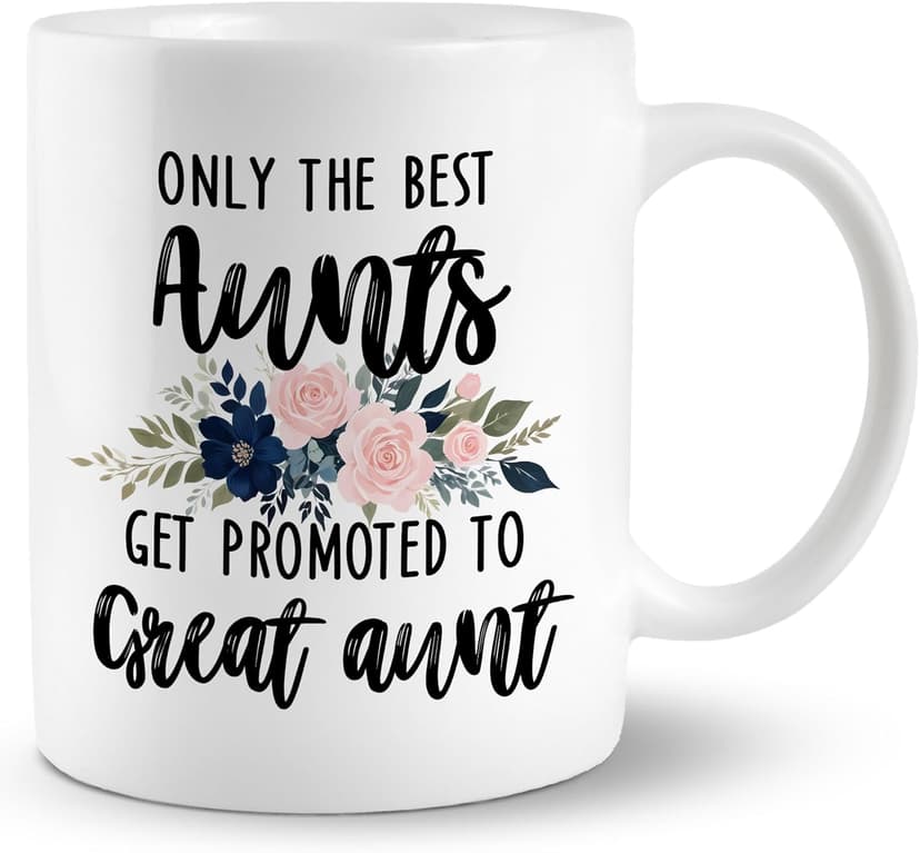 Promoted to Great Aunt Mug, Great Aunt Coffee Cups Ceramic, Great Aunt Coffee Mug, Great Aunt Gifts, Gifts for Great Aunt, Great Aunt Coffee Mug Gifts for Promoted to Great Aunt