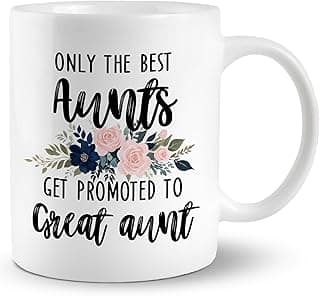 Promoted to Great Aunt Mug, Great Aunt Coffee Cups Ceramic, Great Aunt Coffee Mug, Great Aunt Gifts, Gifts for Great Aunt, Great Aunt Coffee Mug Gifts for Promoted to Great Aunt