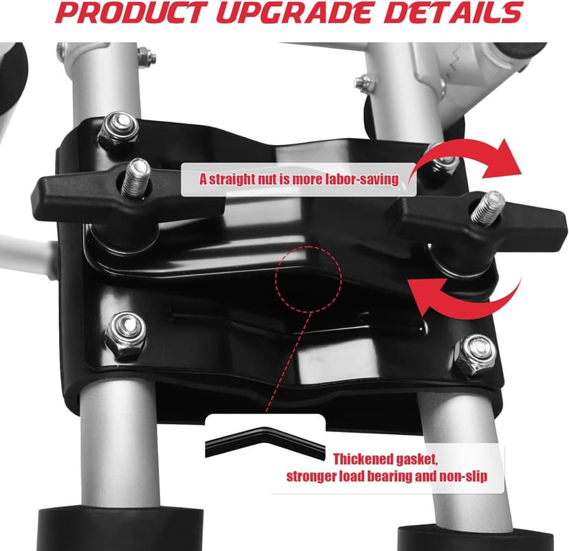 FORWODE Premium Kayak Roof Rack, 2 Pair J-Bar Roof Rack, Folding Adjustable Rack, Heavy Duty Kayak Roof Carrier 2 Kayak, Canoe, SUV, Surfboard on SUV, Car and Truck Crossbar