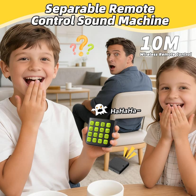 16 Sounds,Volume Adjustment,Prank Gifts Toys for Boys,Remote Fart Machine for 6 7 8 9 10 11 12 13 Year Old Boys Toys Gifts Fikami Rechargeable 2-in-1 Separable Magnetic Sound Effects Machine B0GQ411T31