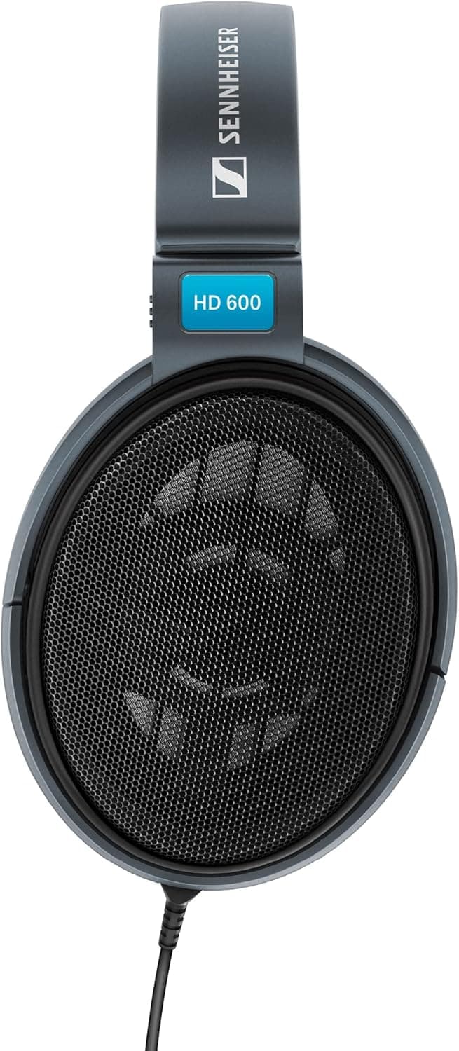 Sennheiser HD 600 - Audiophile Open-Back Dynamic Wired Headphones Over Ear with Natural Soundstage and Premium Comfort for Music Lovers, Open Metal Earpiece Covers, Black