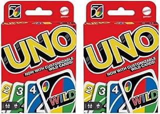 Mattel 4347154784 Uno Card Game 2 Pack, Red