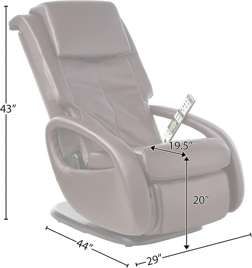 Human Touch WholeBody 7.1 Swivel-Base Full Body Relax and Massage Chair - Perfect for Home Relaxation and Stress Relief | Warm Air Heating | Customizable Massage | Retractable Ottoman | Espresso Color, 7.1"