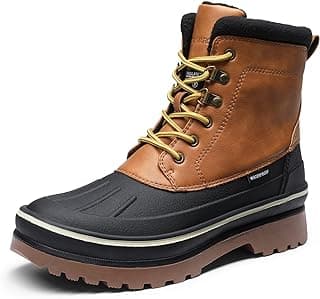 Bruno Marc Men's Insulated Waterproof Snow Boots Warm Fur Lined Outdoor Winter Boot